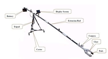 Peralatan Pembuangan Bom HEWEI, 4 Meter EOD Telescopic Manipulator dengan Kamera