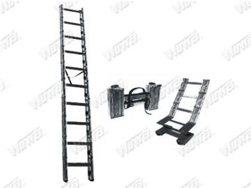 3.6m, 4.2m Aluminium Alloy Tactical Folding Ladder untuk memukul, polisi, militer