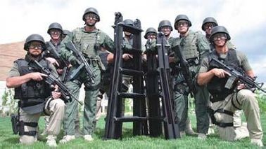 Tangga Penyerangan Taktis Flexble Untuk Militer / SWAT / Penegakan Hukum, Tinggi Ekstensi 2,4 m