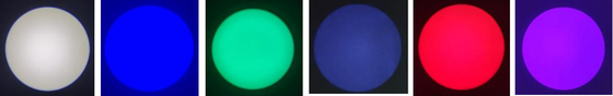 0.87kg Multi-Band Uniform Light Source Dibuat dari semua paduan aluminium melalui pemotongan dan pengolahan presisi
