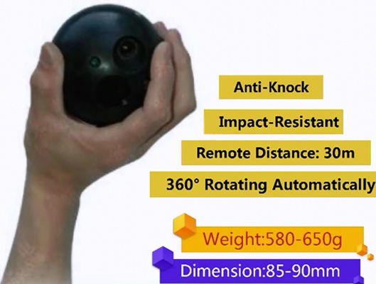 30m Peralatan Video Pengawasan Bola Mata-mata / Pengintai Bola