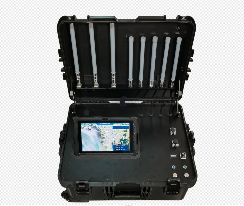 Portable UAV Detection And Control Integrated Box Full Range Portable Drone Jammer Dan Stasiun Detektor